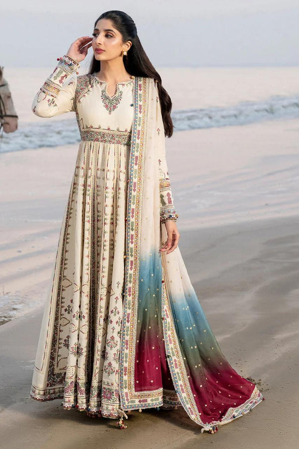 3Pcs Jazmin Apple Silk Printed Pishwas Suit