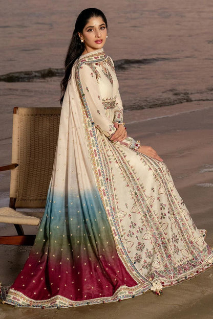 3Pcs Jazmin Apple Silk Printed Pishwas Suit