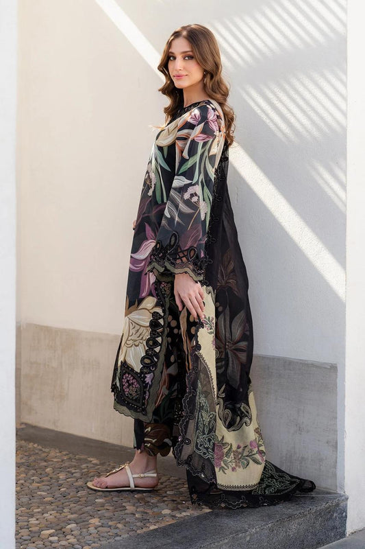 Lawn Baroque Black Digital Printed & Embroidered 3pc Suit