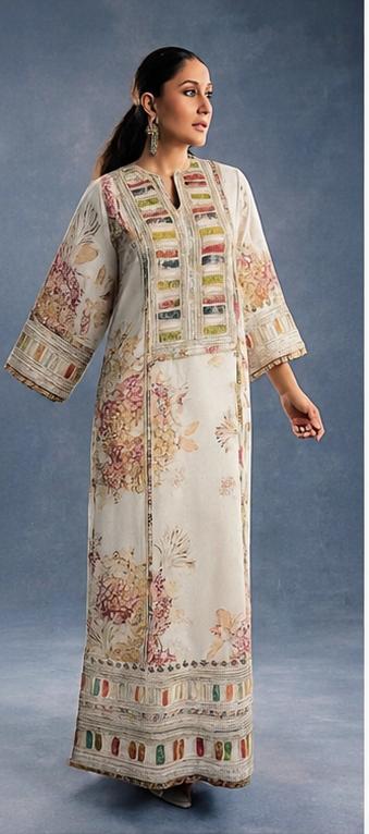 Sabyasachi Festive Off-White Embroidered Silk 3-Piece Suit