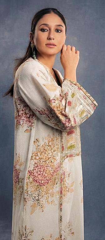 Sabyasachi Festive Off-White Embroidered Silk 3-Piece Suit